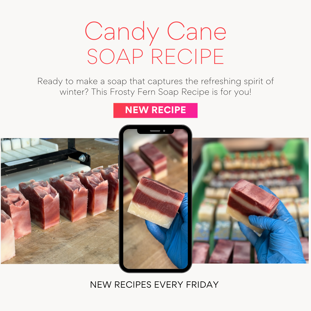 SOAP RECIPE: Candy Cane 🧑‍🎄